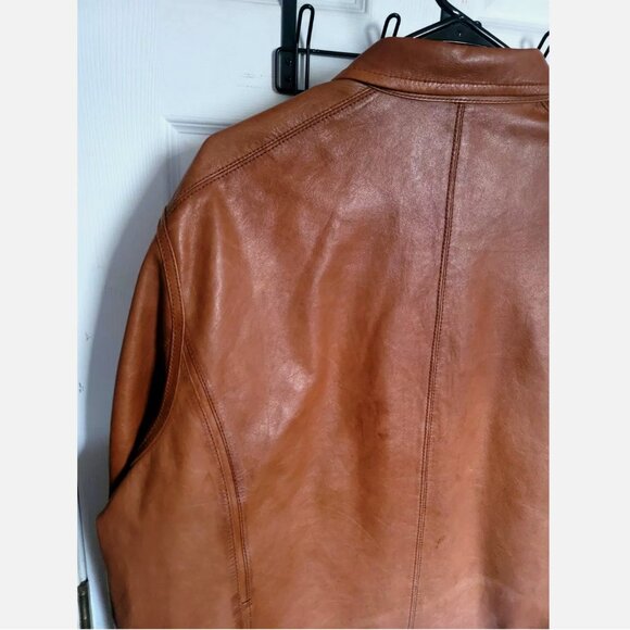 VTG Robert Comstock & Co Lambskin Leather Jacket XL Motorcycle Bomber Flight - Picture 16 of 16